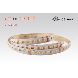 LED riba CCT, 2500-6000 °K, 12 V, 23 W/m, IP67, 3528