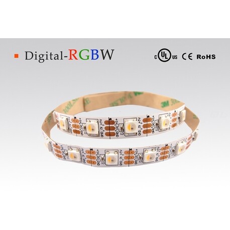LED strip RGBW, cold white, 6000 °K, 5 V, 9 W/m, IP67, 5050