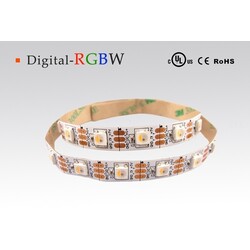 LED strip RGBW, yellow, 5 V, 18 W/m, IP67, 5050