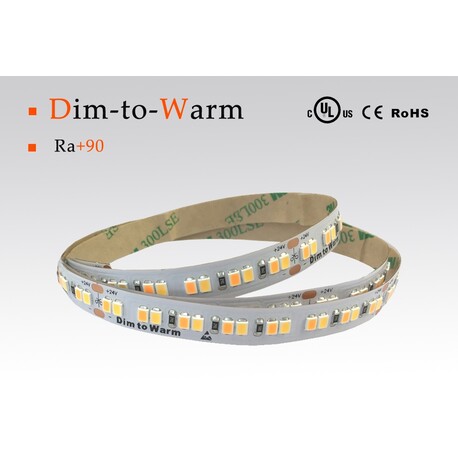 LED strip DTW, 1800-3000 °K, 24 V, 23 W/m, IP20, 2016