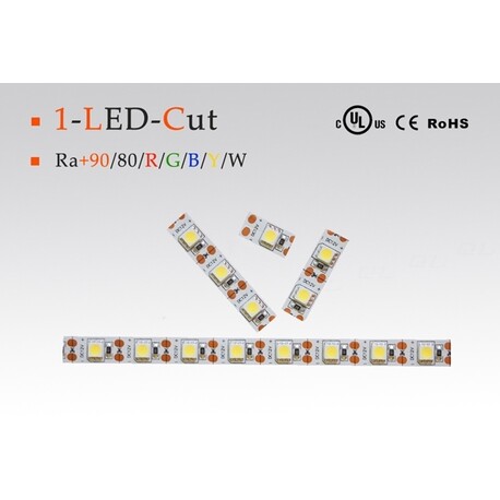 LED riba soe valge, 2700 °K, 24 V, 14.4 W/m, IP67, 5050, 1350 lm/m, CRI 90