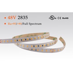 LED strip warm white, 3000 °K, 48 V, 19.2 W/m, IP20, 2835, 1700 lm/m, CRI 95