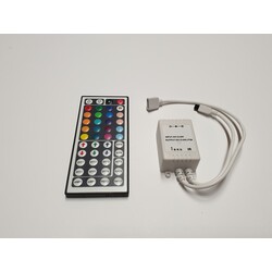 Remote, receiver, RGB, 24 keys, IR