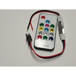 Remote, receiver, RGB, 24 keys, IR