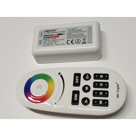 Remote, receiver, RGBW, 4×6A(Max 10A), RF, FUT028