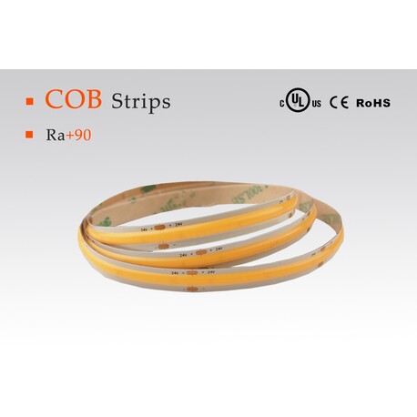 LED strip cold white, 6500 °K, 24 V, 10 W/m, IP67, 603 COB, 1000 lm/m, CRI 90