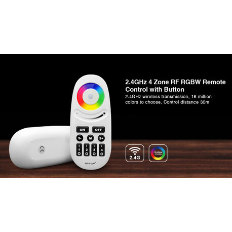 Remote, dimmer, RGBW, RF, FUT095
