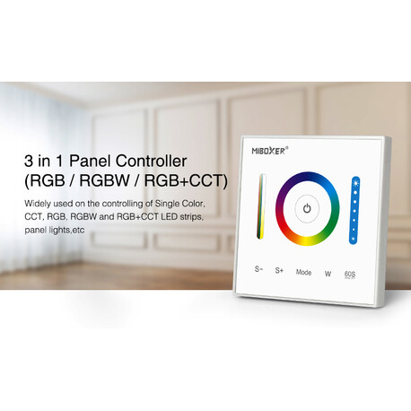 Panel (controller), MiBoxer P3, dimmer, RGB+CCT, 12-24V