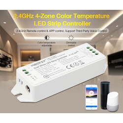 LED dimmer FUT035U, CCT kontroller, RF 2,4GHz, 12-24V, 12A