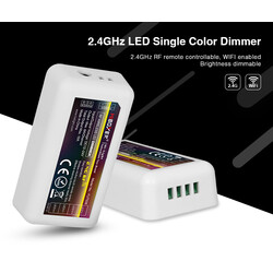 LED dimmer FUT036, controller, RF 2.4GHz, 12-24V, 10A