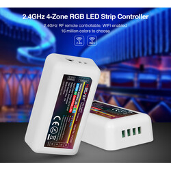LED dimmer FUT037, RGB kontroller, RF 2,4GHz, 12-24V, 10A