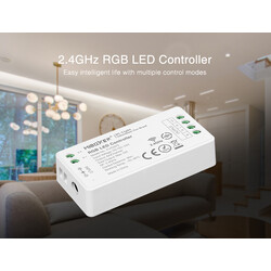 LED dimmer FUT037S, RGB kontroller, RF 2,4GHz, PWM, 12-24V, 12A
