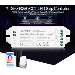 LED dimmer FUT039U, RGB+CCT kontroller, RF 2,4GHz, 12-24V, 12A