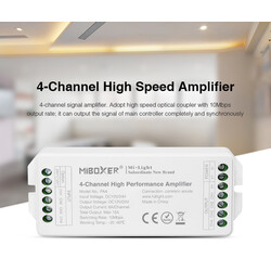 Signal amplifier for LED strip, MiBoxer PA4, RGBW, 180W-360W