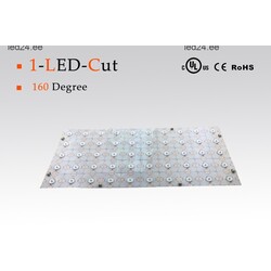 LED module cold white, 6000 °K, 24 V, 36 W/tk, IP20, 2835, 3200 lm/tk, CRI90