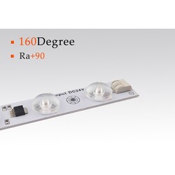 LED module warm white, 2700 °K, 24 V, 7,2 W/tk, IP20, 2835, 550 lm/tk, CRI90