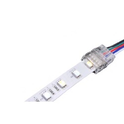 LED strip connection, LRA0125, power cable connector with cable, 5 contacts