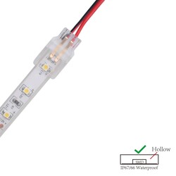 LED riba kiirühendus, LRA0157, toitekaabel juhtmega, 2 kontakti