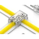 LED riba kruviühendus LRA0317, riba-riba, juhtmeta, "L", "T", 2 kontakti, 10 mm