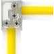 LED riba kruviühendus LRA0317, riba-riba, juhtmeta, "L", "T", 2 kontakti, 10 mm