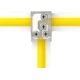 LED riba kruviühendus LRA0317, riba-riba, juhtmeta, "L", "T", 2 kontakti, 10 mm